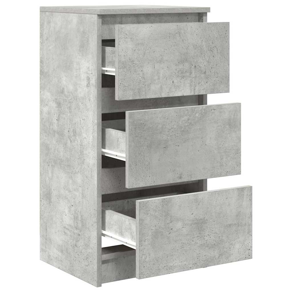 vidaXL Bufetă Gri Beton 37,5x35x76 cm Lemn prelucrat