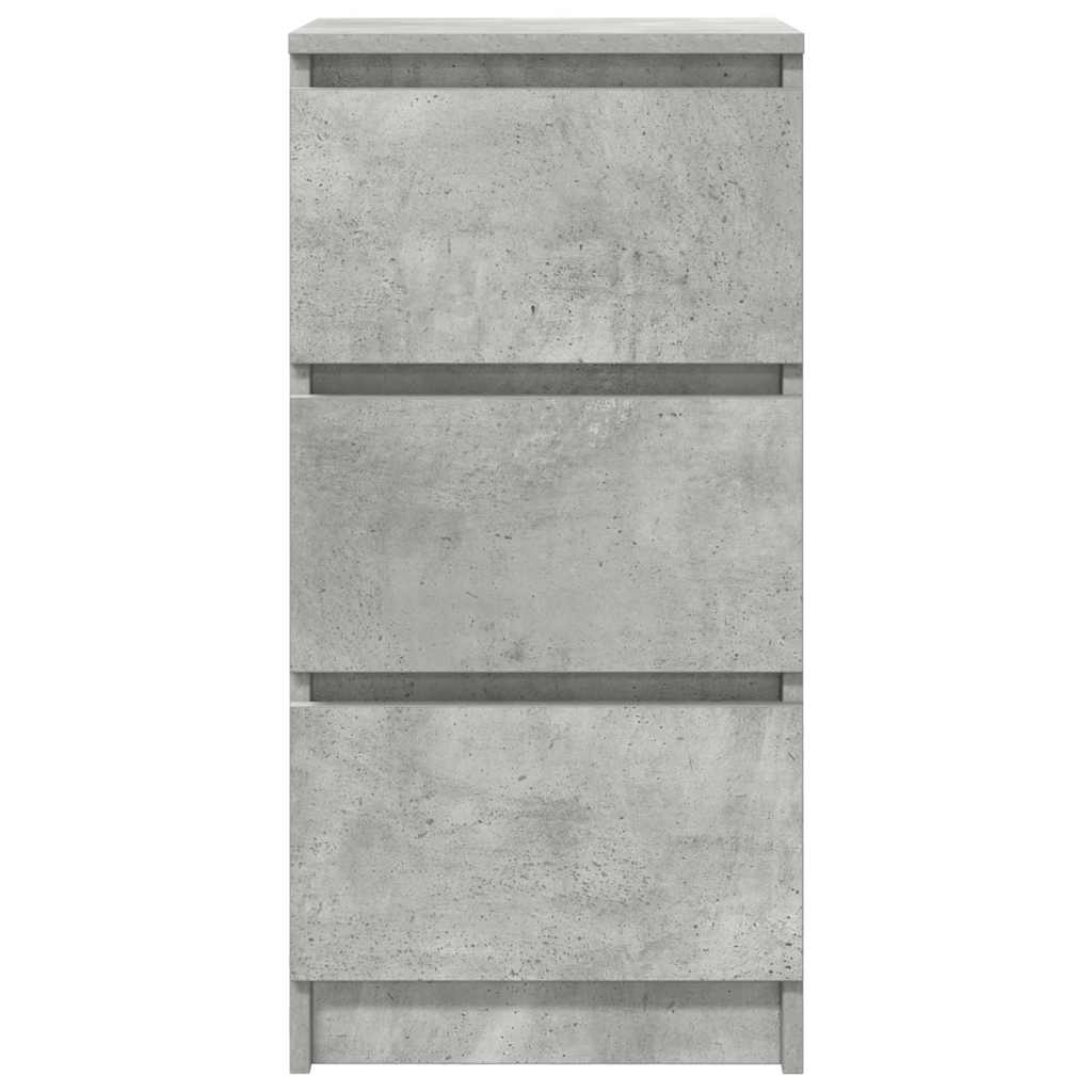 vidaXL Bufetă Gri Beton 37,5x35x76 cm Lemn prelucrat