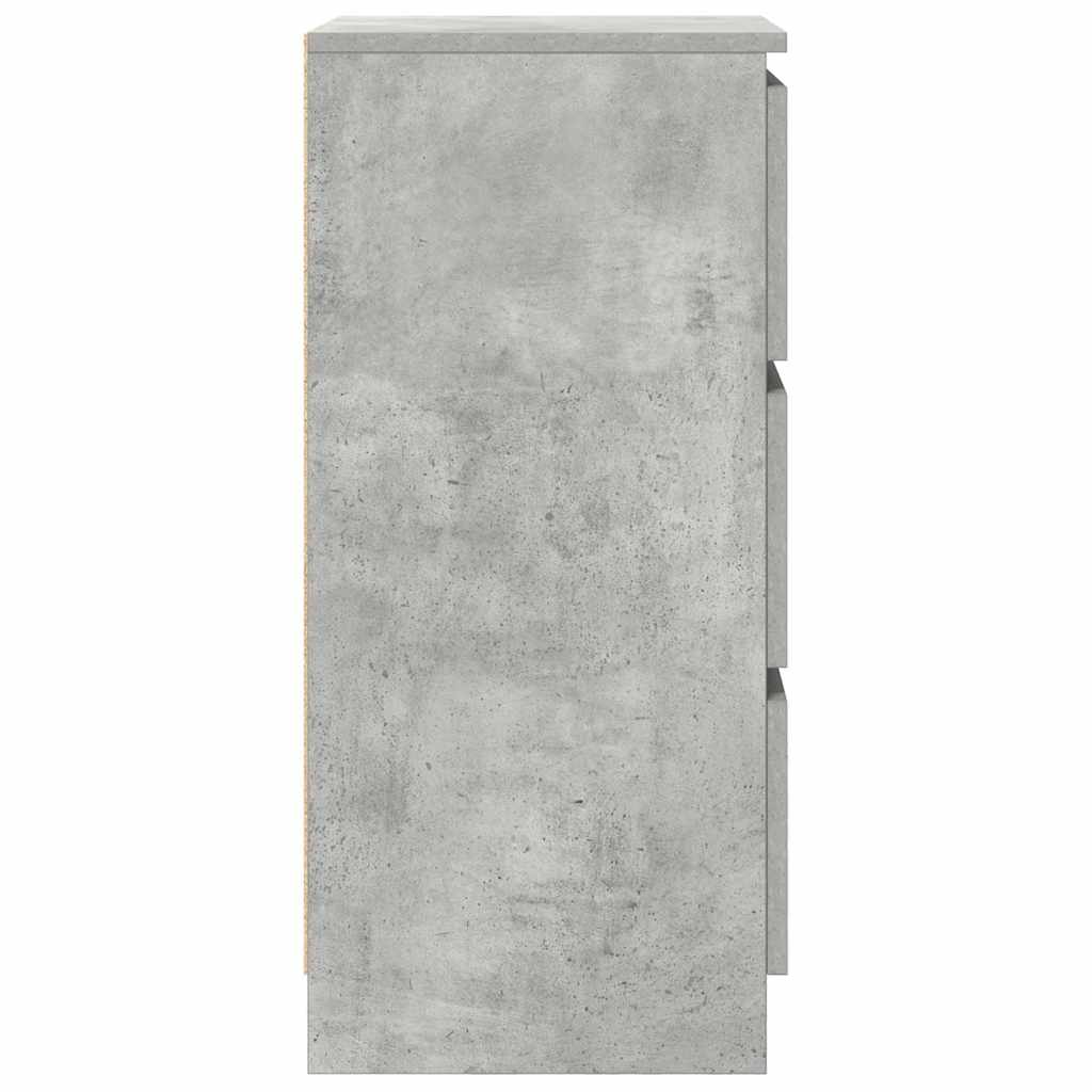 vidaXL Bufetă Gri Beton 37,5x35x76 cm Lemn prelucrat