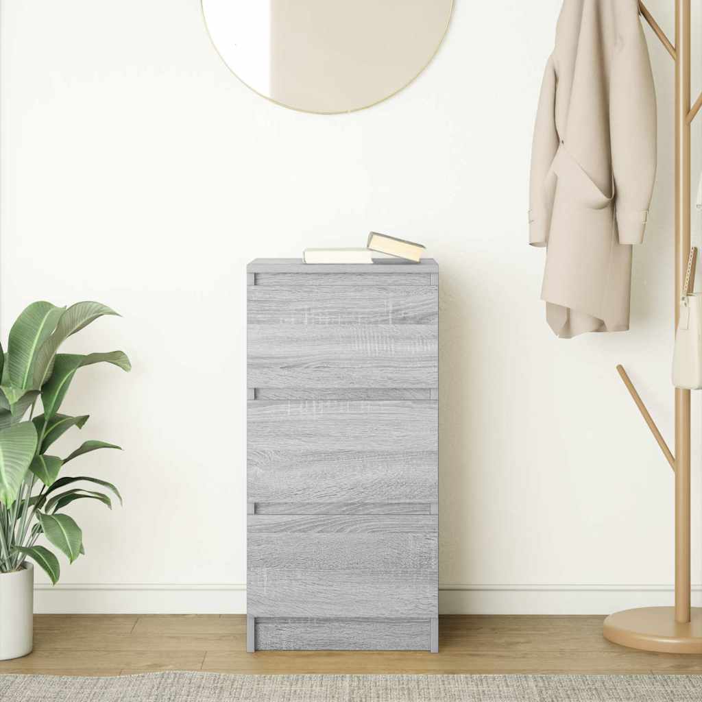 vidaXL Bufetă gri Sonoma 37,5x35x76 cm Lemn prelucrat