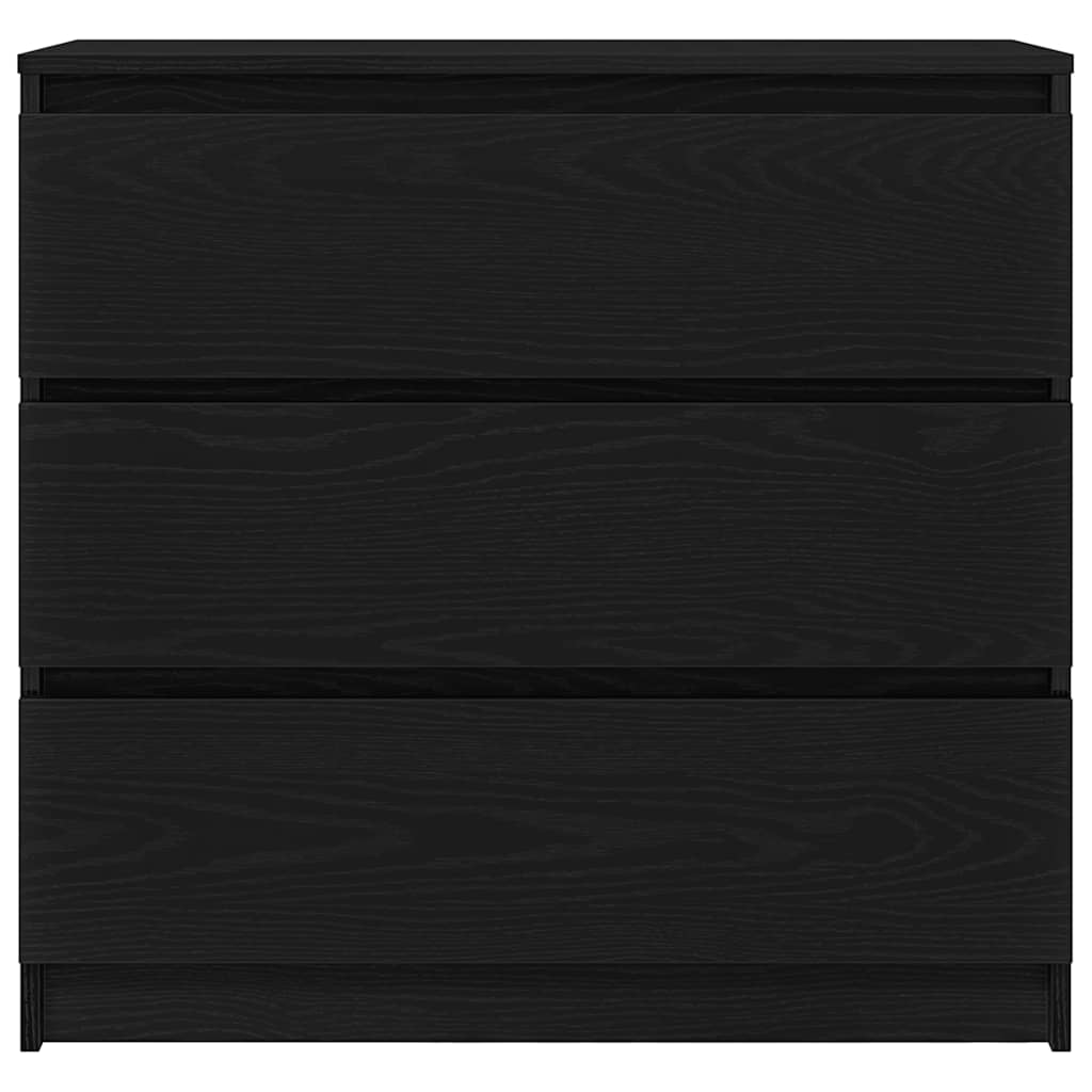 vidaXL Bufetă Stejar negru 80x35x76 cm Lemn prelucrat vidaXL Bufetă Stejar negru 80x35x76 cm Lemn prelucrat