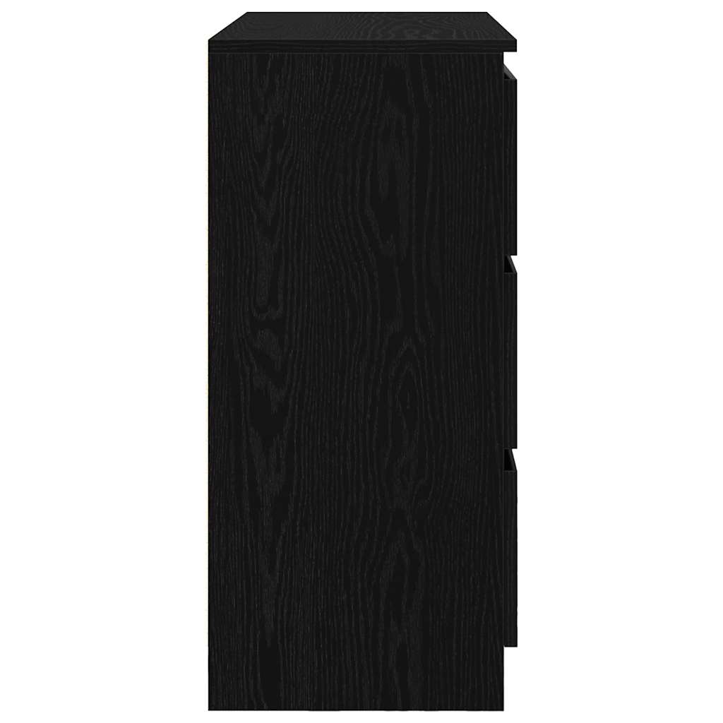 vidaXL Bufetă Stejar negru 80x35x76 cm Lemn prelucrat vidaXL Bufetă Stejar negru 80x35x76 cm Lemn prelucrat