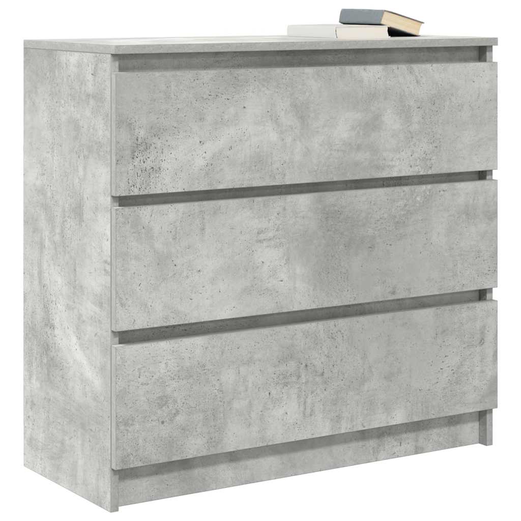 vidaXL Bufetă Gri Beton 80x35x76 cm Lemn prelucrat vidaXL Bufetă Gri Beton 80x35x76 cm Lemn prelucrat