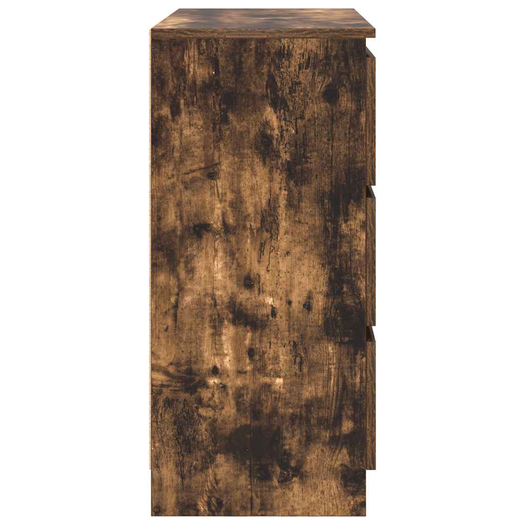 vidaXL Bufetă Stejar afumat 80x35x76 cm Lemn prelucrat vidaXL Bufetă Stejar afumat 80x35x76 cm Lemn prelucrat