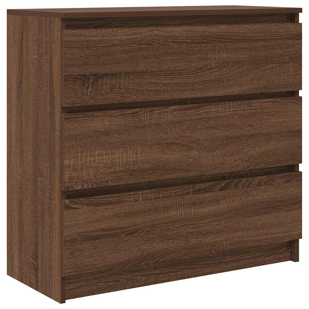 vidaXL Bufetă Stejar maro 80x35x76 cm Lemn prelucrat vidaXL Bufetă Stejar maro 80x35x76 cm Lemn prelucrat