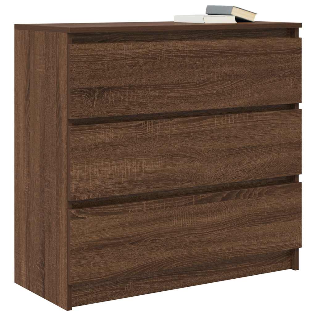 vidaXL Bufetă Stejar maro 80x35x76 cm Lemn prelucrat vidaXL Bufetă Stejar maro 80x35x76 cm Lemn prelucrat