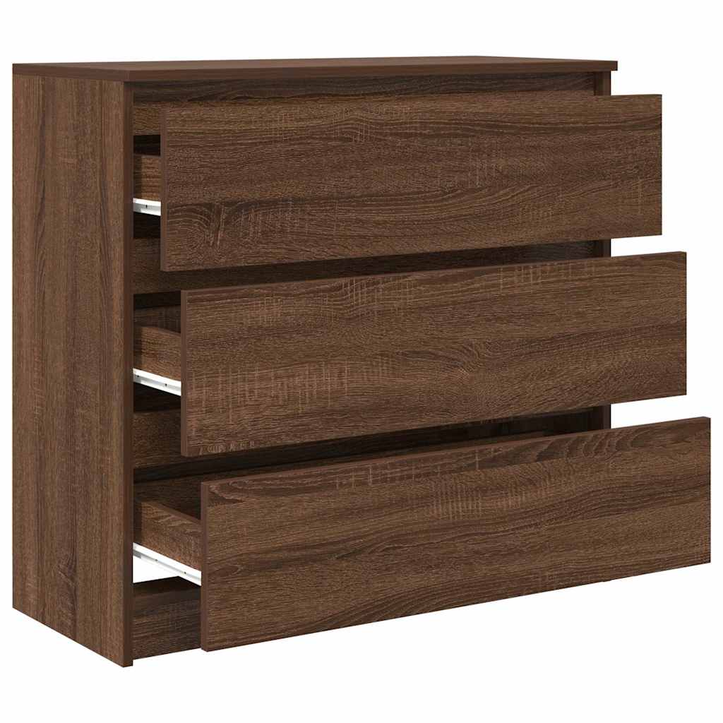vidaXL Bufetă Stejar maro 80x35x76 cm Lemn prelucrat vidaXL Bufetă Stejar maro 80x35x76 cm Lemn prelucrat