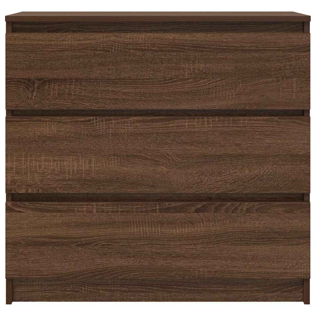 vidaXL Bufetă Stejar maro 80x35x76 cm Lemn prelucrat vidaXL Bufetă Stejar maro 80x35x76 cm Lemn prelucrat