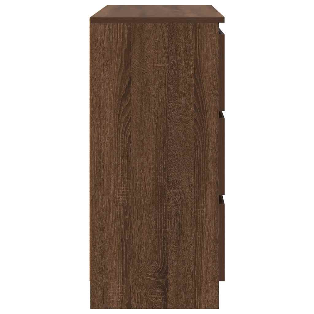 vidaXL Bufetă Stejar maro 80x35x76 cm Lemn prelucrat vidaXL Bufetă Stejar maro 80x35x76 cm Lemn prelucrat