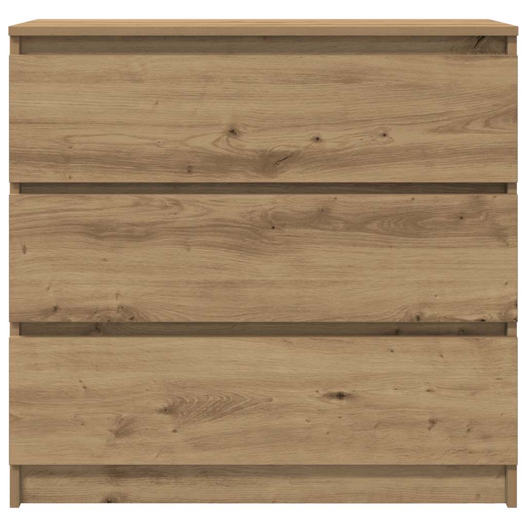 vidaXL Bufetă Stejar Artisan 80x35x76 cm Lemn prelucrat vidaXL Bufetă Stejar Artisan 80x35x76 cm Lemn prelucrat
