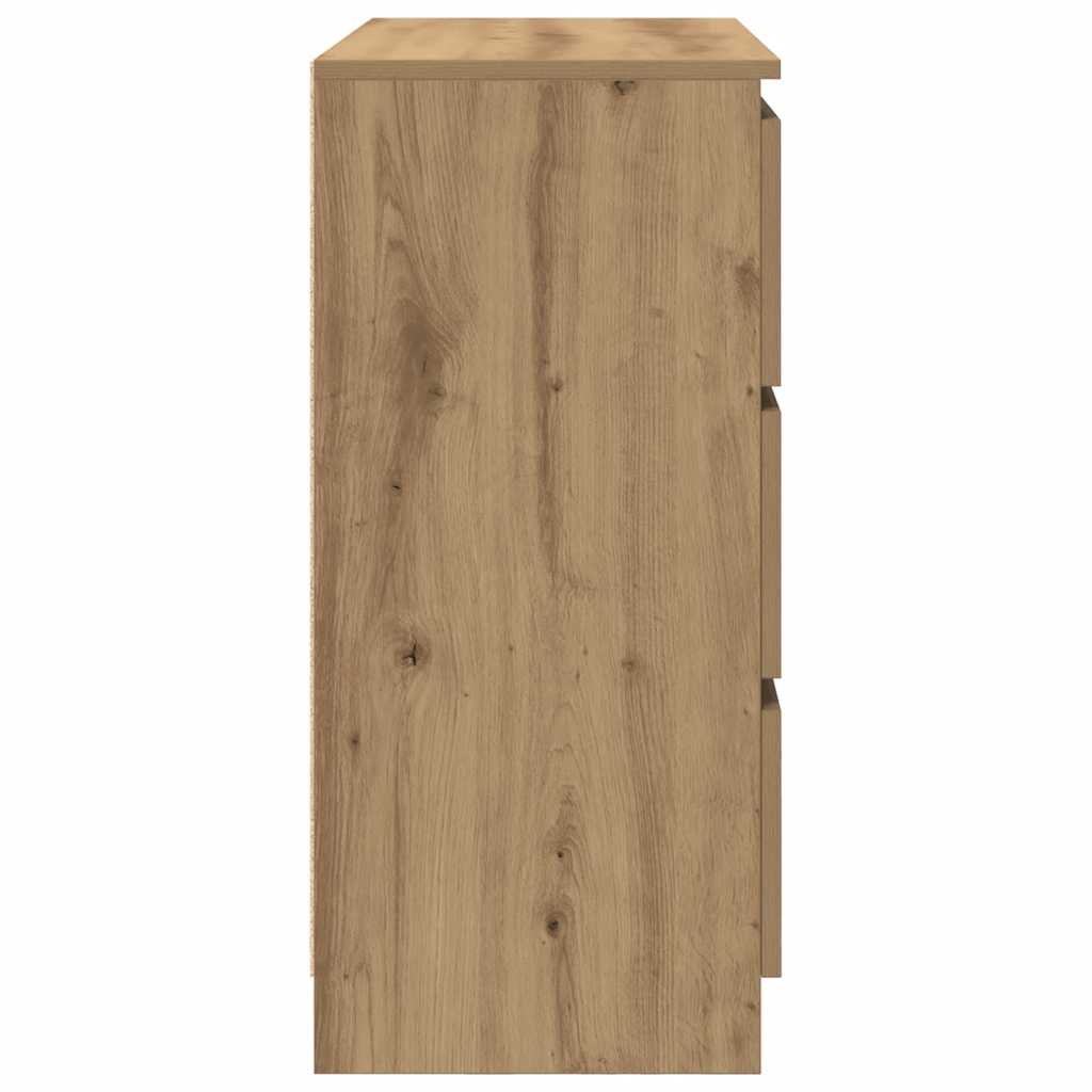 vidaXL Bufetă Stejar Artisan 80x35x76 cm Lemn prelucrat vidaXL Bufetă Stejar Artisan 80x35x76 cm Lemn prelucrat