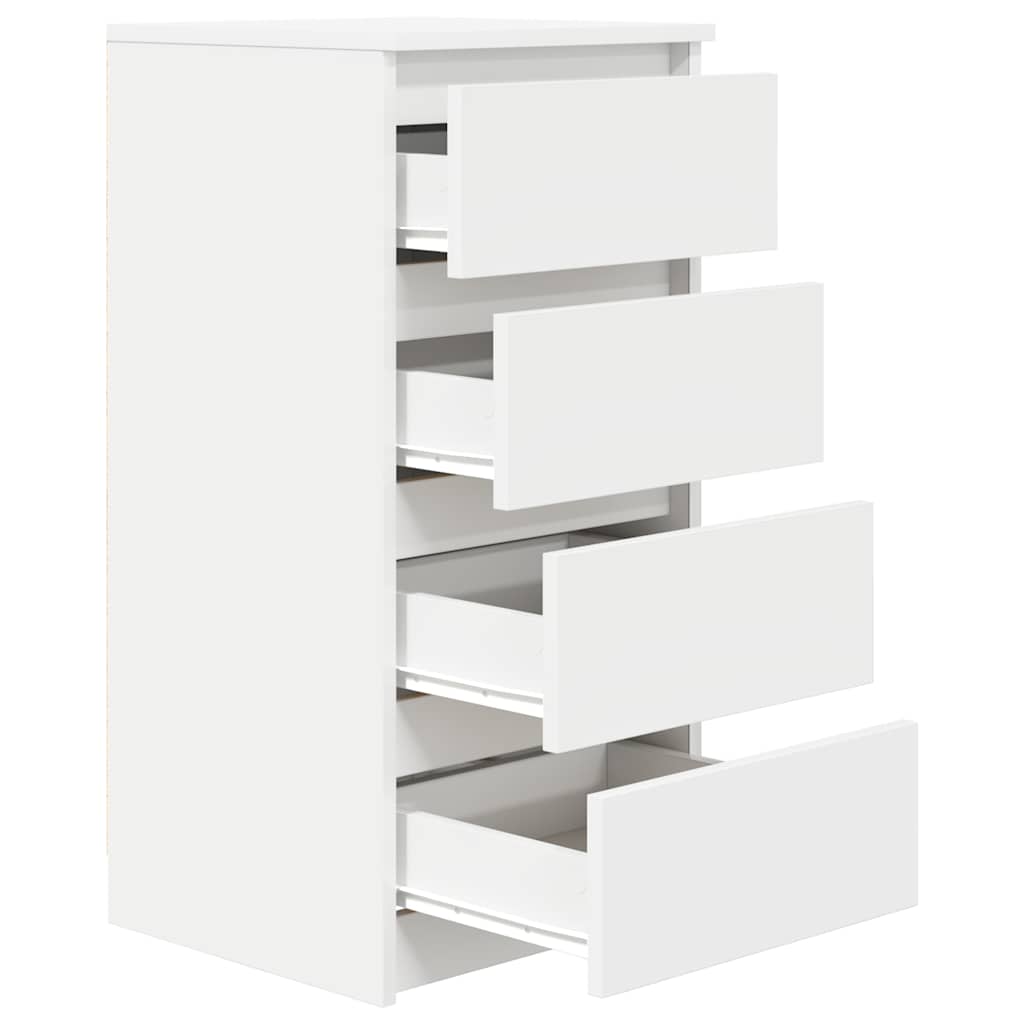 vidaXL Bufetă albă 37,5x35x76 cm din lemn prelucrat