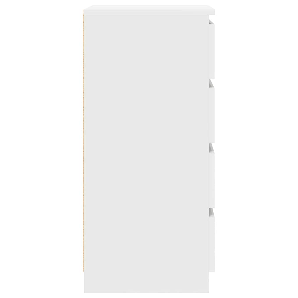 vidaXL Bufetă albă 37,5x35x76 cm din lemn prelucrat