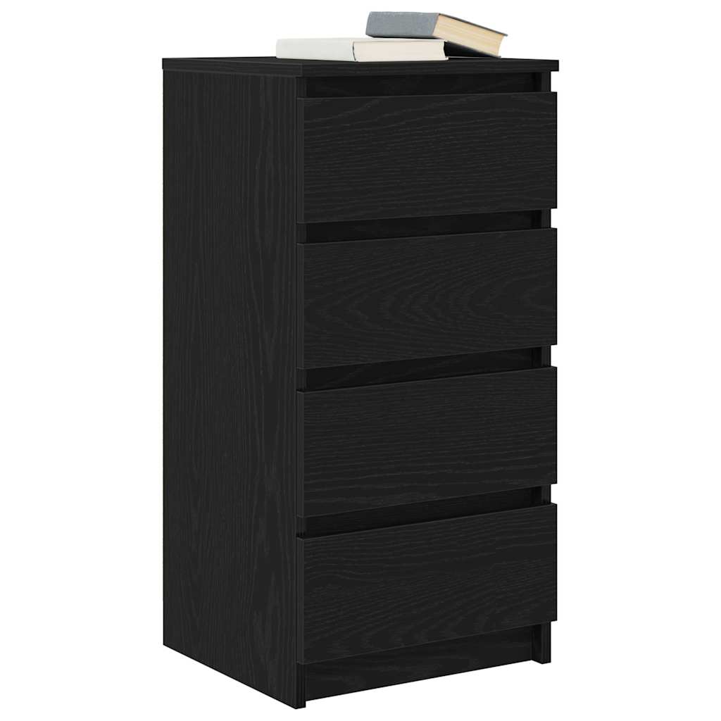 vidaXL Bufetă Stejar negru 37,5x35x76 cm Lemn prelucrat vidaXL Bufetă Stejar negru 37,5x35x76 cm Lemn prelucrat