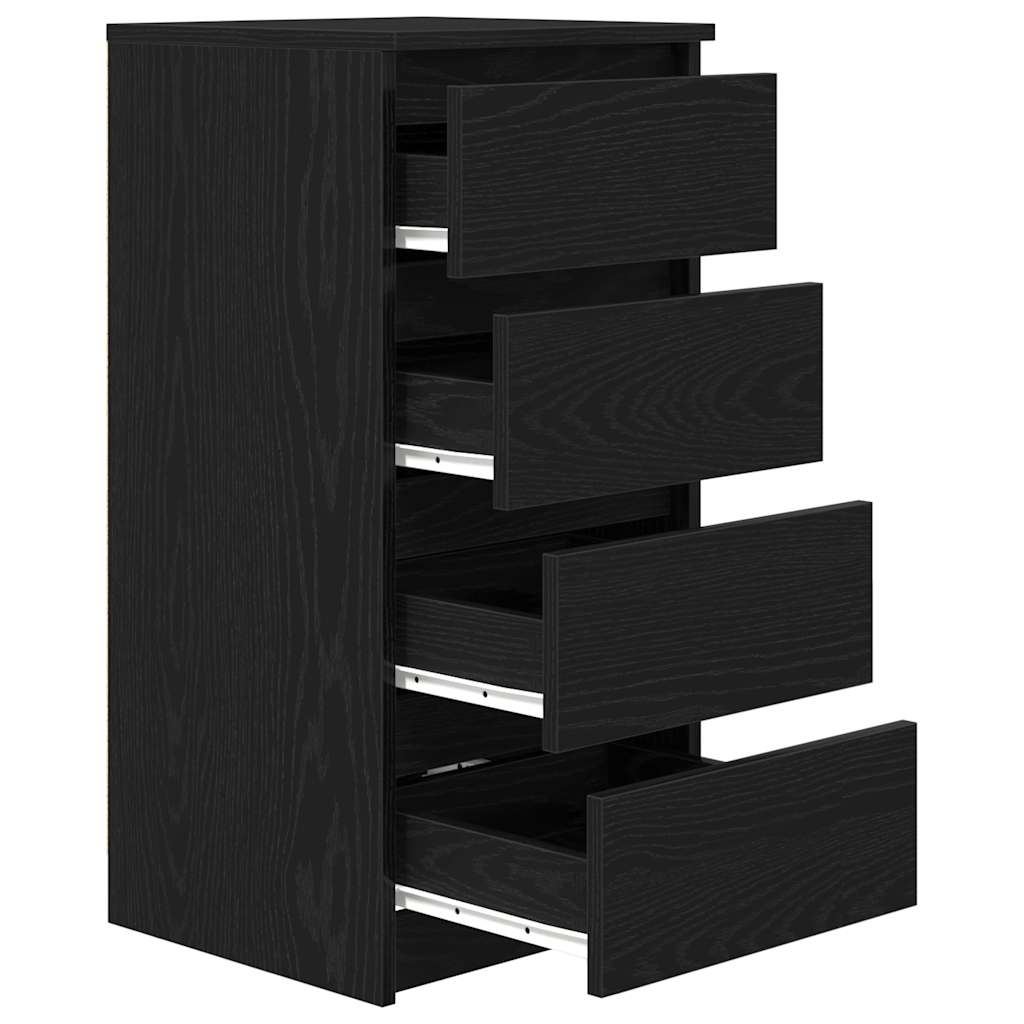 vidaXL Bufetă Stejar negru 37,5x35x76 cm Lemn prelucrat vidaXL Bufetă Stejar negru 37,5x35x76 cm Lemn prelucrat