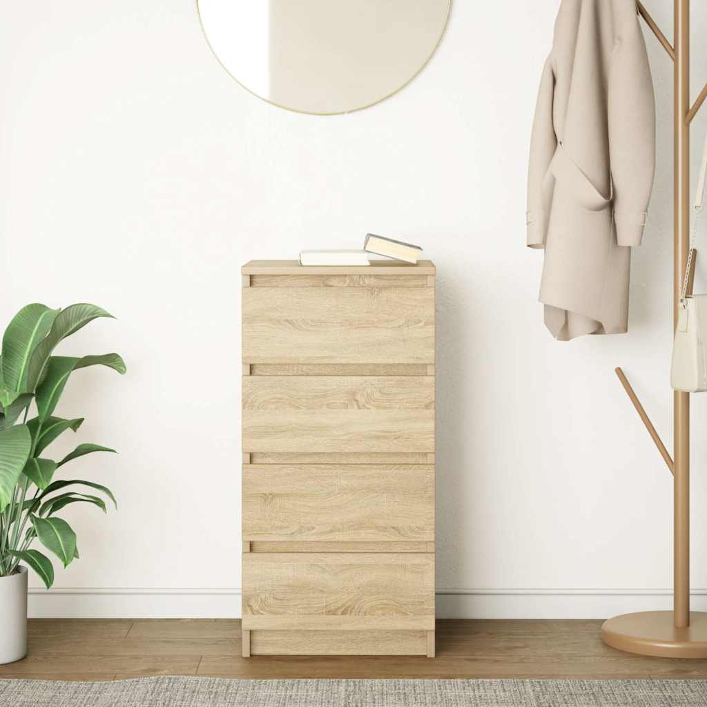 vidaXL Bufetă Stejar Sonoma 37,5x35x76 cm Lemn prelucrat