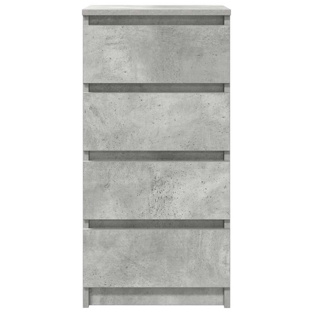 vidaXL Bufetă Gri Beton 37,5x35x76 cm Lemn prelucrat