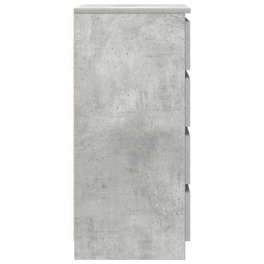 vidaXL Bufetă Gri Beton 37,5x35x76 cm Lemn prelucrat