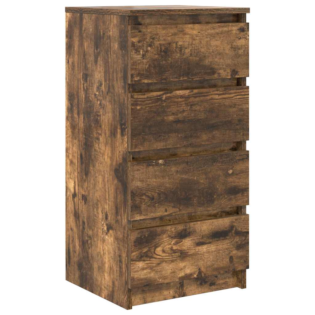vidaXL Bufetă Stejar afumat 37,5x35x76 cm Lemn prelucrat