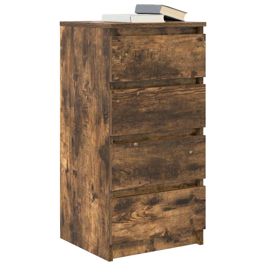 vidaXL Bufetă Stejar afumat 37,5x35x76 cm Lemn prelucrat