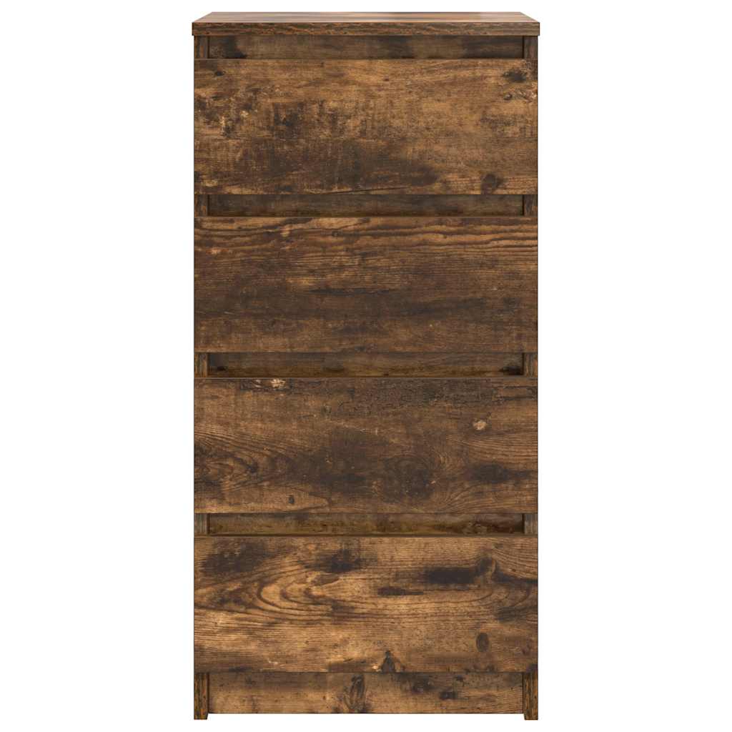 vidaXL Bufetă Stejar afumat 37,5x35x76 cm Lemn prelucrat