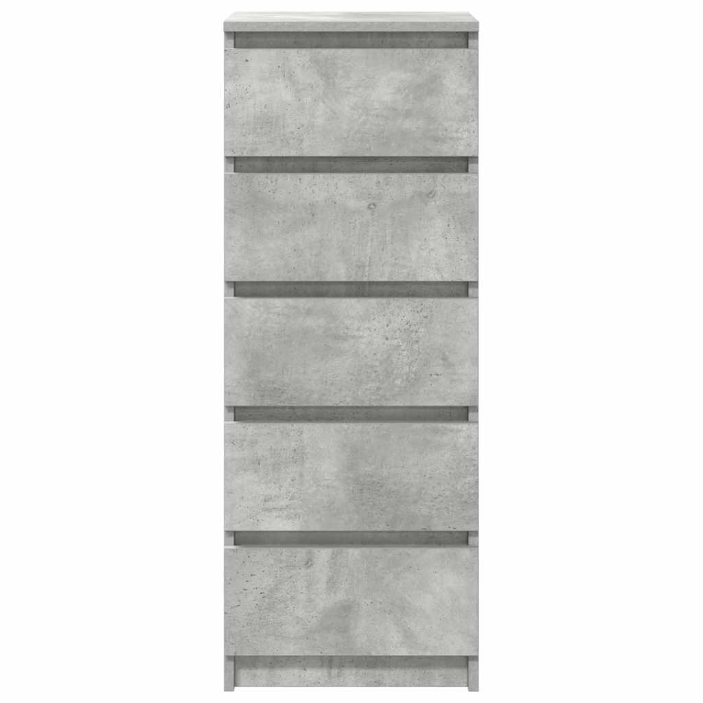 vidaXL Bufetă cu sertare Gri beton 37,5x35x99 cm Lemn prelucrat