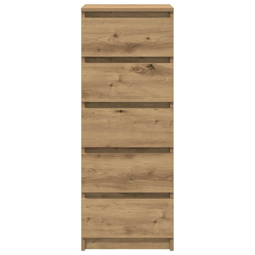 vidaXL Bufetă cu sertare Stejar Artisan 37,5x35x99 cm Lemn prelucrat