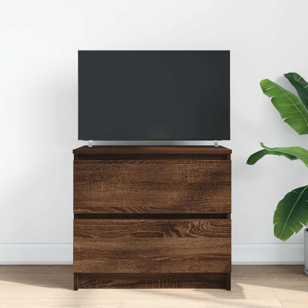 vidaXL Dulap TV Stejar maro 60x35x54 cm Lemn prelucrat