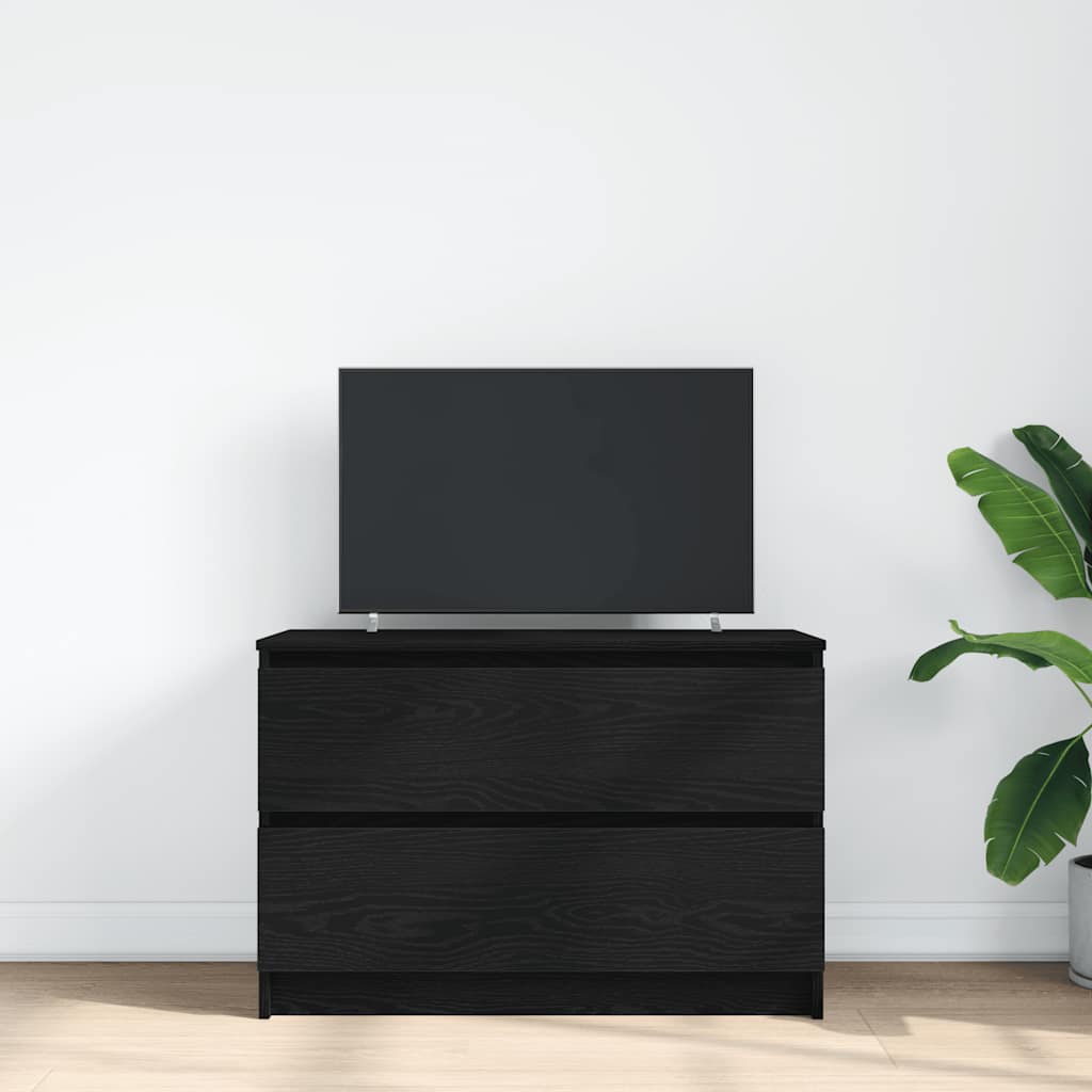 vidaXL Dulap TV negru 80x35x54 cm lemn prelucrat