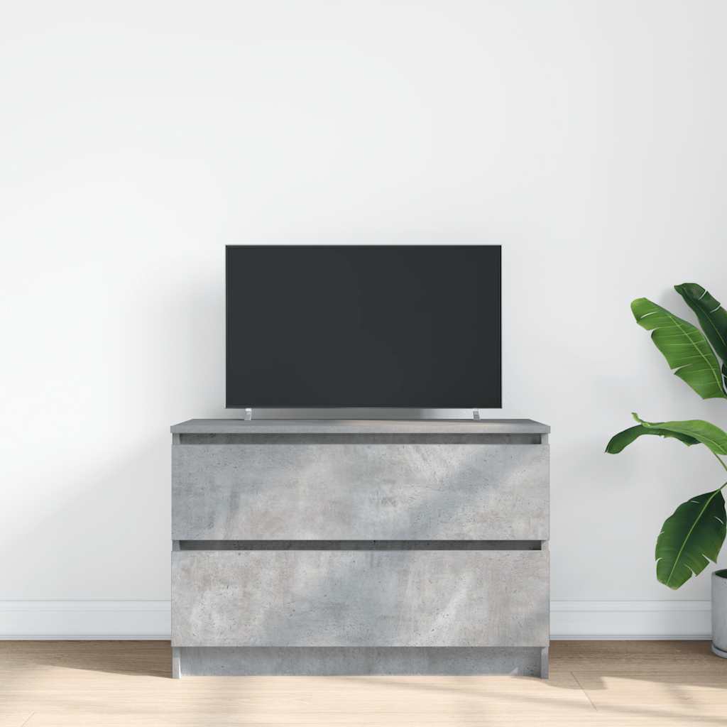vidaXL Dulap TV Beton Gri 80x35x54 cm Lemn prelucrat