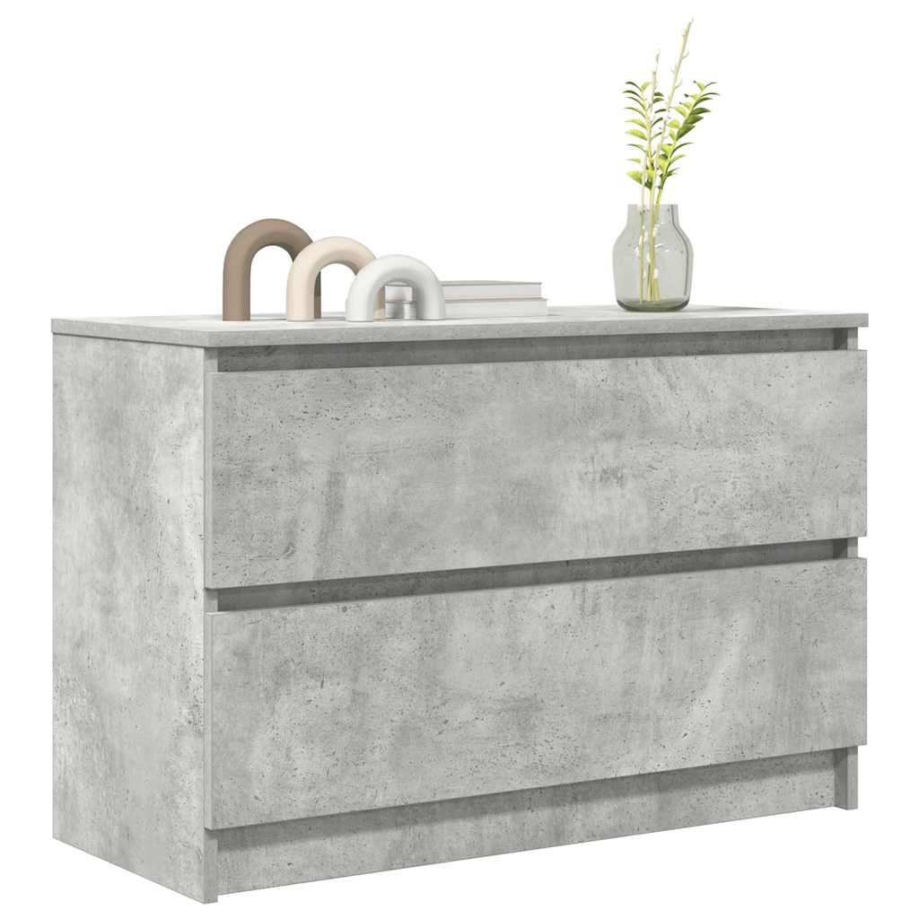 vidaXL Dulap TV Beton Gri 80x35x54 cm Lemn prelucrat