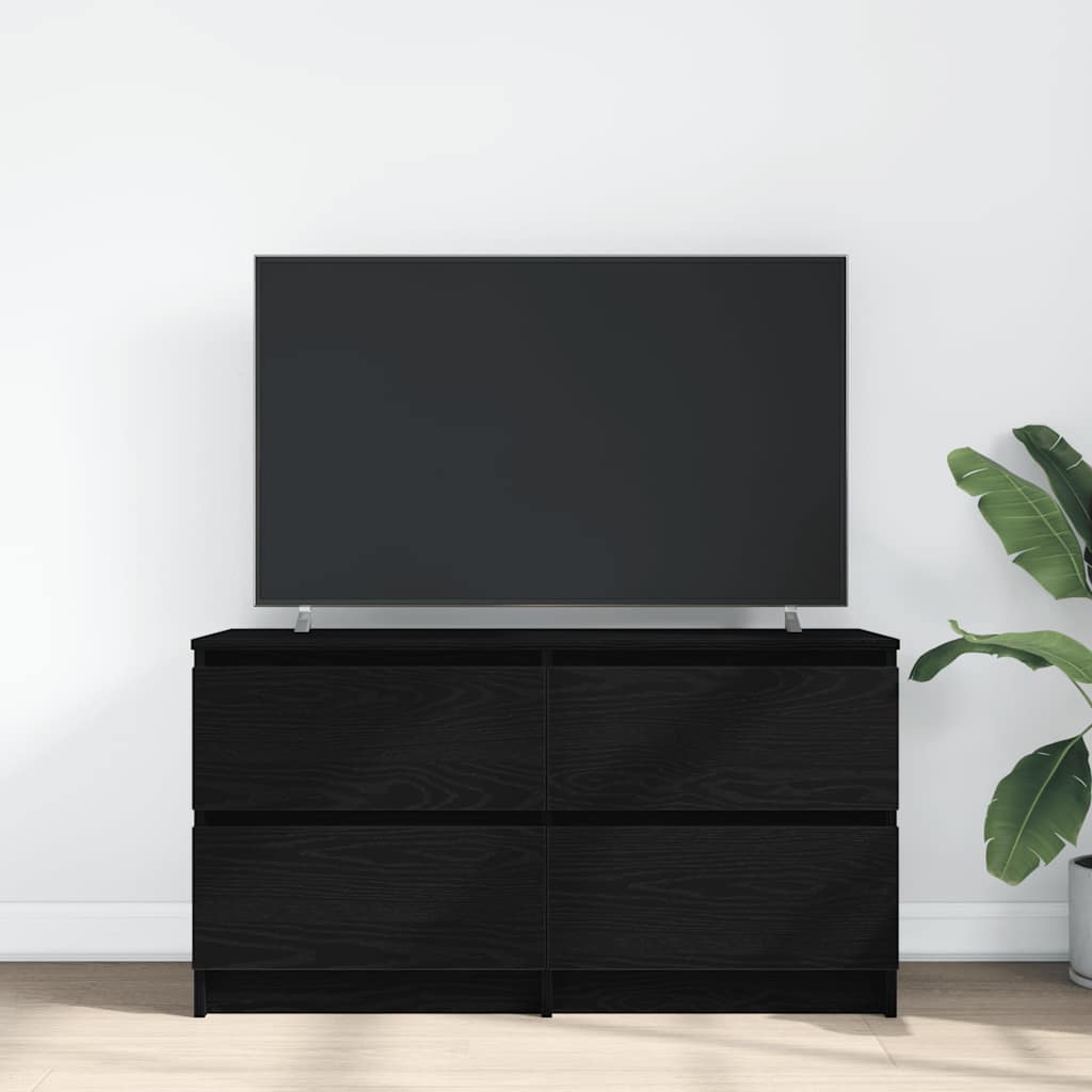 vidaXL Dulap TV, negru, 100x35x54 cm, lemn prelucrat