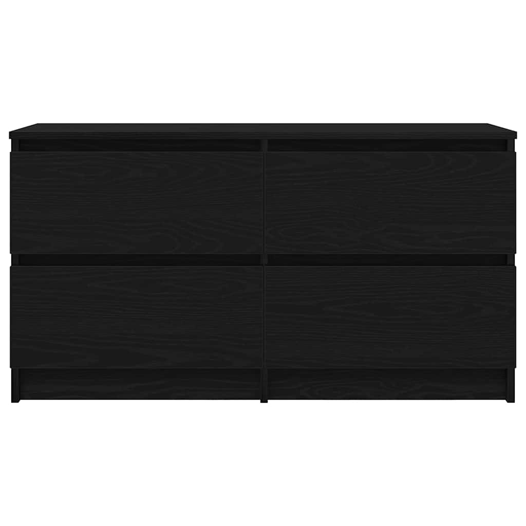 vidaXL Dulap TV, negru, 100x35x54 cm, lemn prelucrat