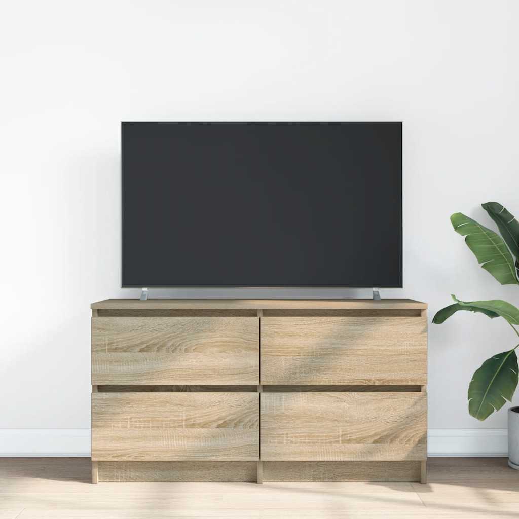 vidaXL Comodă TV, stejar sonoma, 100x35x54 cm, lemn prelucrat vidaXL Comodă TV, stejar sonoma, 100x35x54 cm, lemn prelucrat