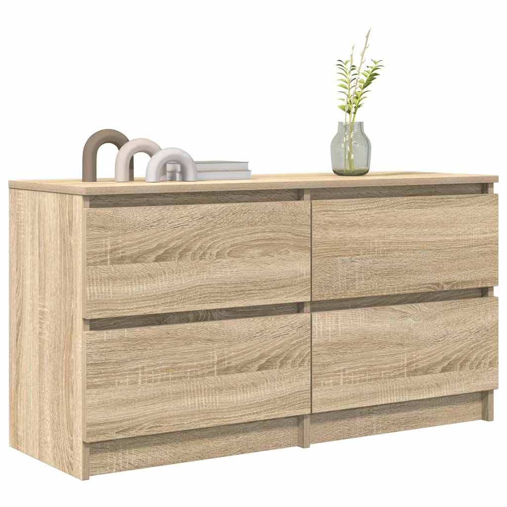 vidaXL Comodă TV, stejar sonoma, 100x35x54 cm, lemn prelucrat vidaXL Comodă TV, stejar sonoma, 100x35x54 cm, lemn prelucrat