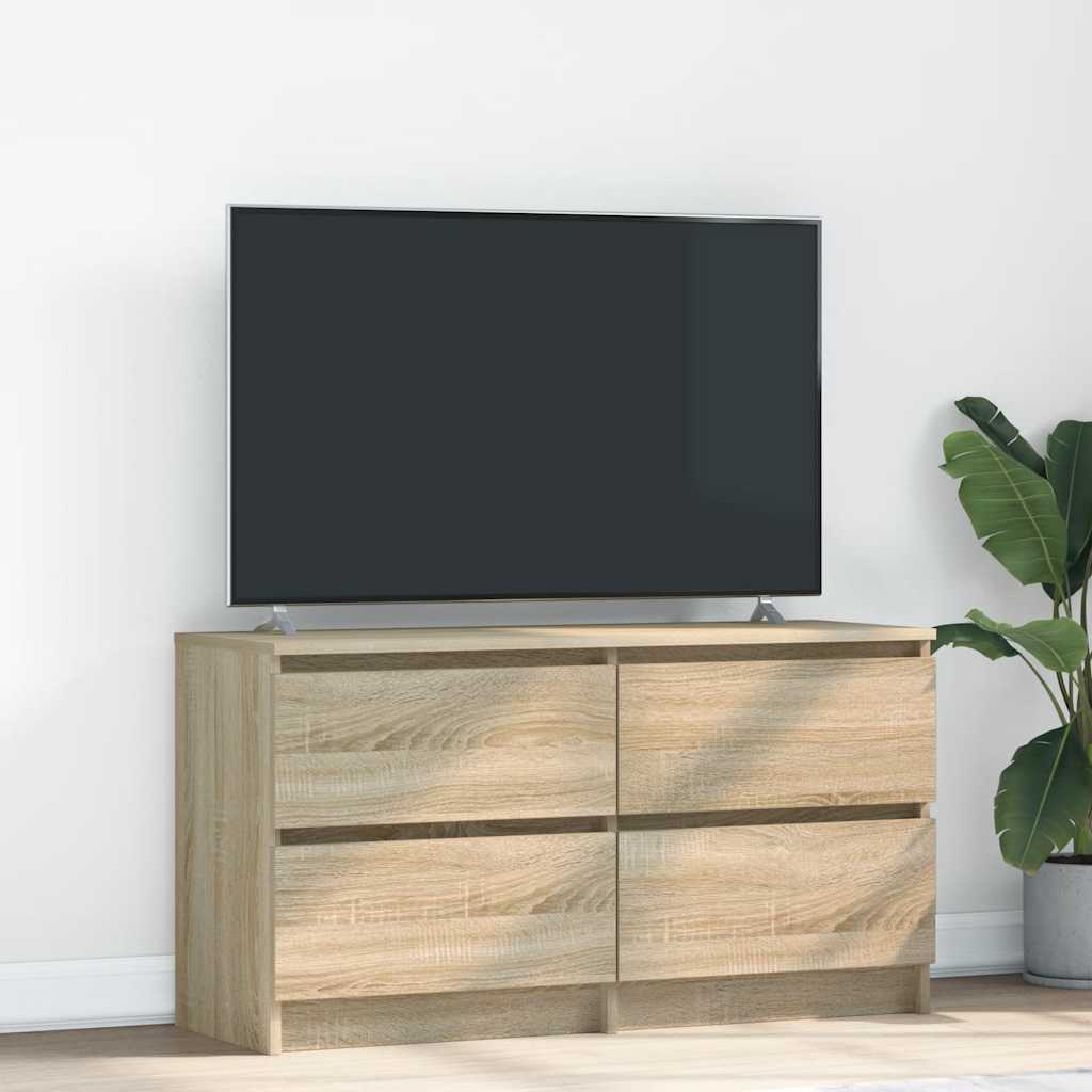 vidaXL Comodă TV, stejar sonoma, 100x35x54 cm, lemn prelucrat vidaXL Comodă TV, stejar sonoma, 100x35x54 cm, lemn prelucrat