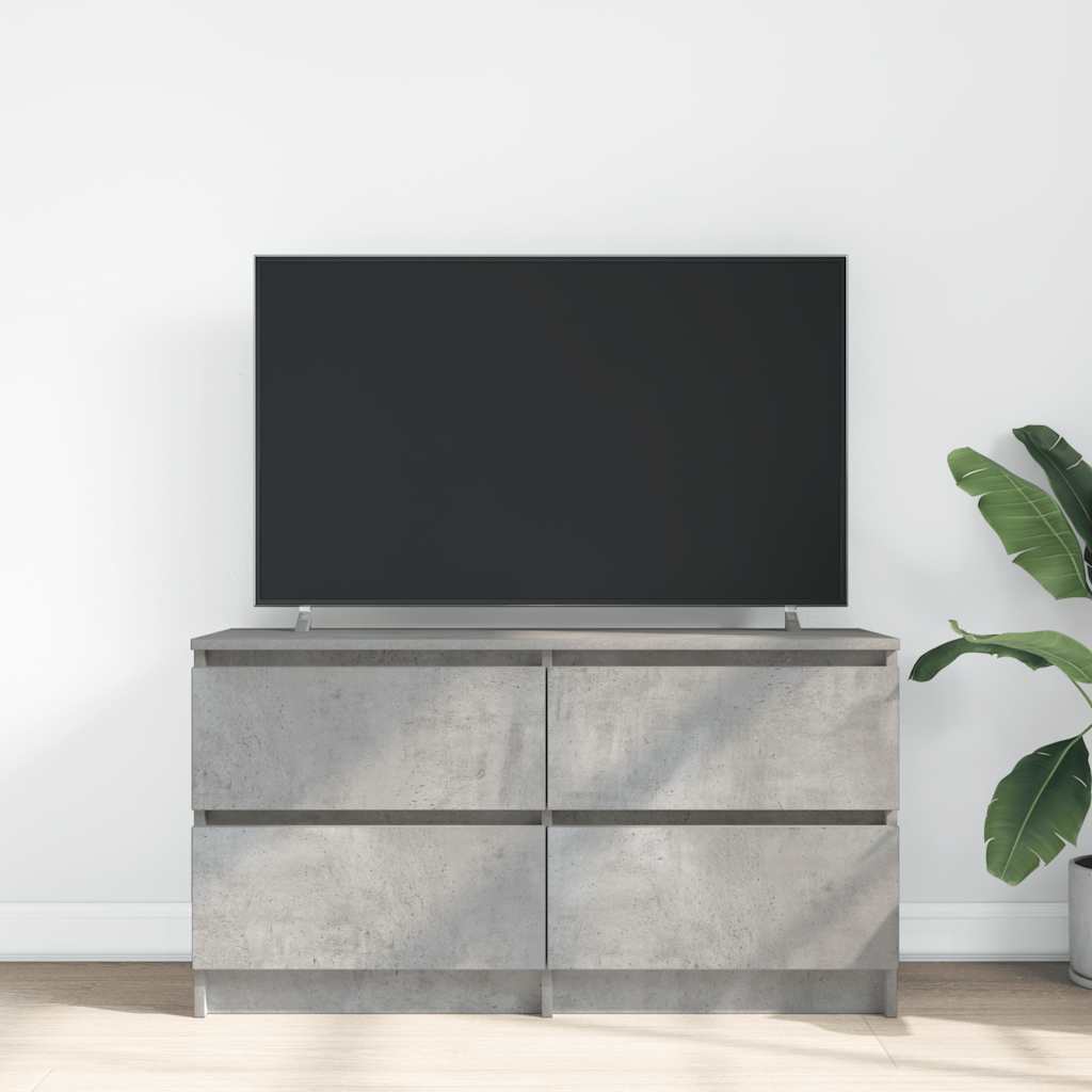 vidaXL Comodă TV, gri beton, 100x35x54 cm, lemn prelucrat
