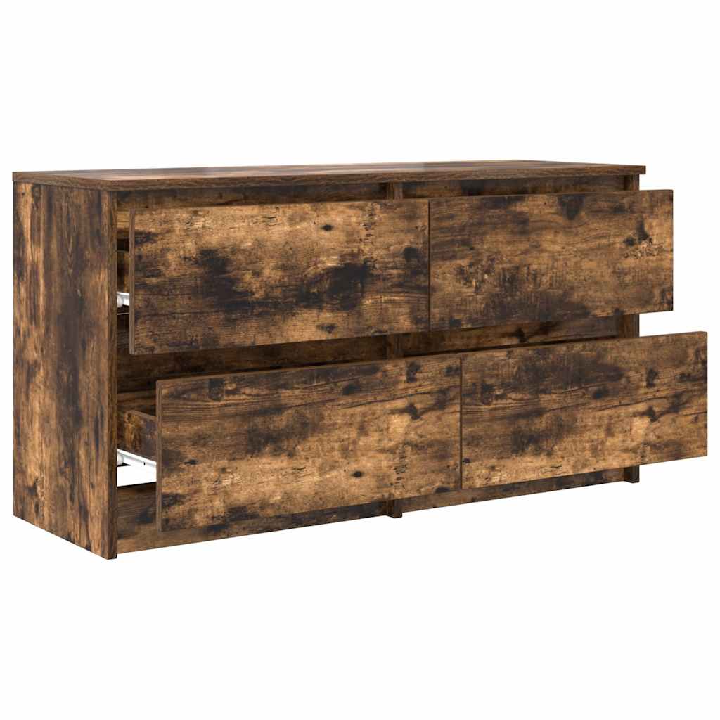 vidaXL Comodă TV, stejar fumuriu, 100x35x54 cm, lemn compozit vidaXL Comodă TV, stejar fumuriu, 100x35x54 cm, lemn compozit