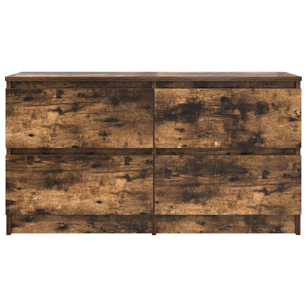 vidaXL Comodă TV, stejar fumuriu, 100x35x54 cm, lemn compozit vidaXL Comodă TV, stejar fumuriu, 100x35x54 cm, lemn compozit