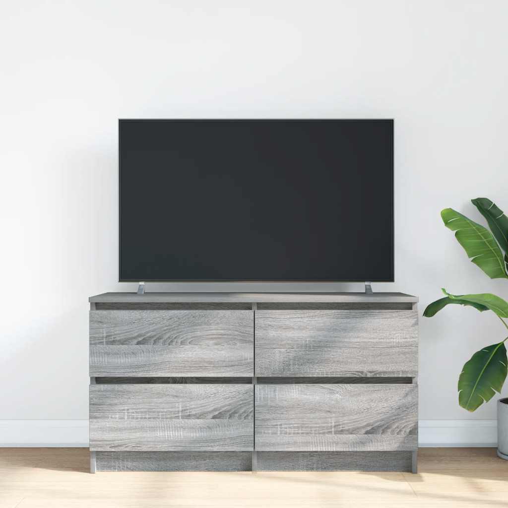 vidaXL Comodă TV, gri sonoma, 100x35x54 cm, lemn compozit vidaXL Comodă TV, gri sonoma, 100x35x54 cm, lemn compozit