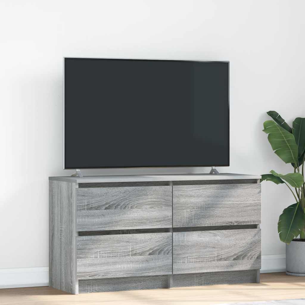 vidaXL Comodă TV, gri sonoma, 100x35x54 cm, lemn compozit vidaXL Comodă TV, gri sonoma, 100x35x54 cm, lemn compozit