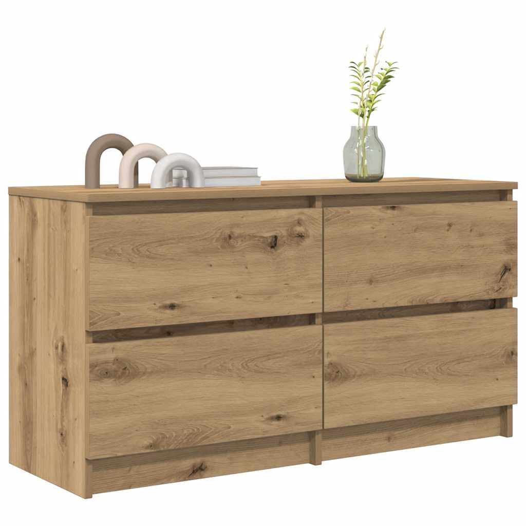 vidaXL Comodă TV, stejar artizanal, 100x35x54 cm, lemn prelucrat vidaXL Comodă TV, stejar artizanal, 100x35x54 cm, lemn prelucrat