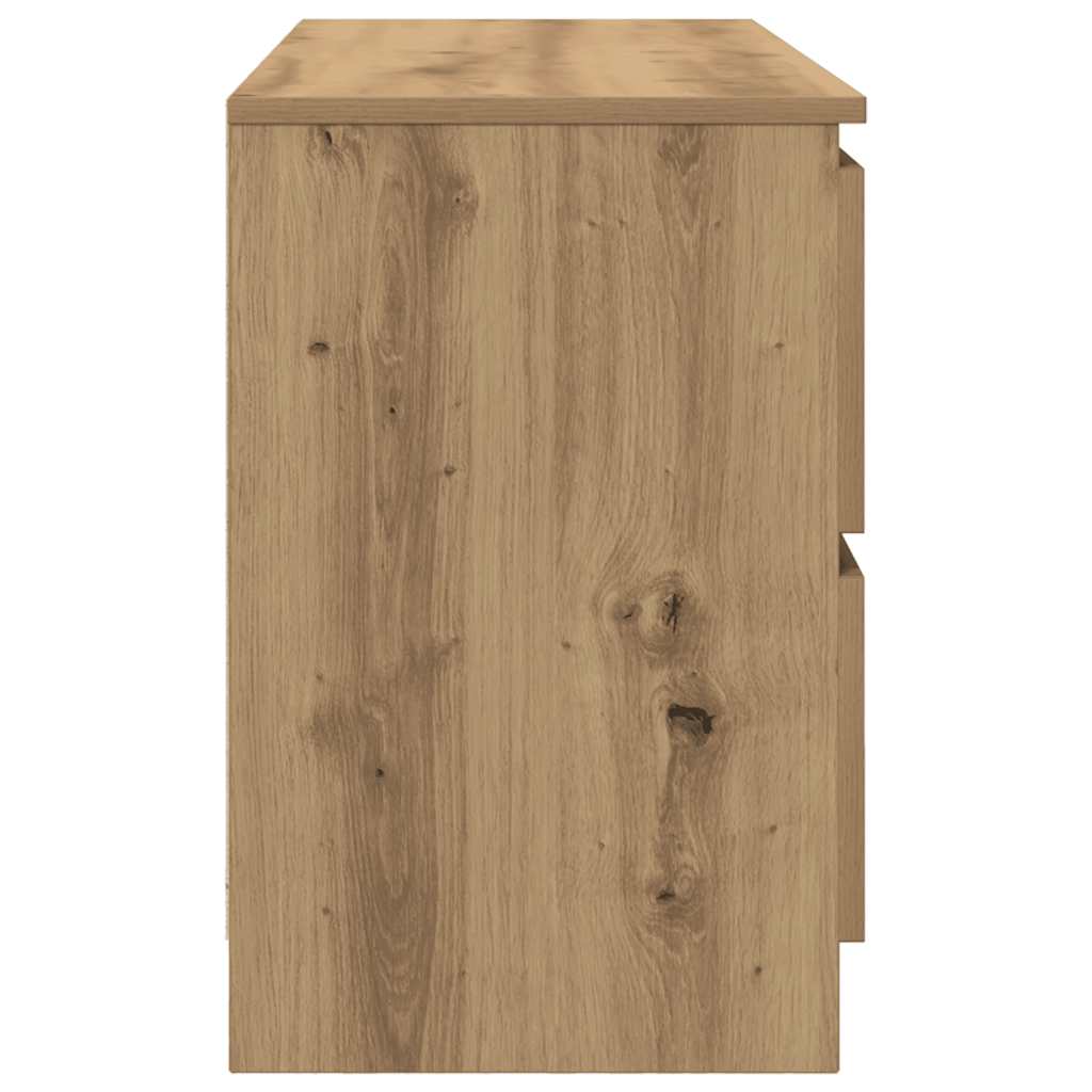 vidaXL Comodă TV, stejar artizanal, 100x35x54 cm, lemn prelucrat vidaXL Comodă TV, stejar artizanal, 100x35x54 cm, lemn prelucrat