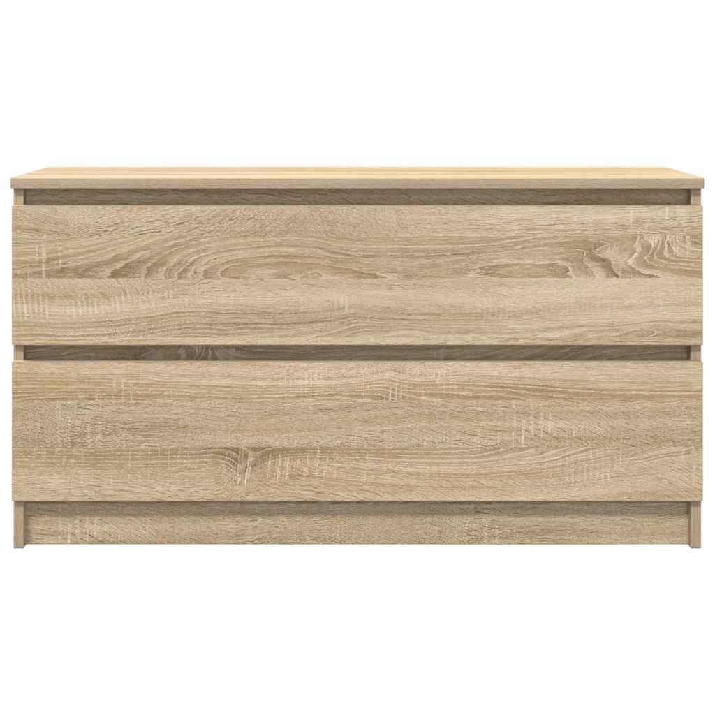 vidaXL Comodă TV, stejar sonoma, 100x35x54 cm, lemn prelucrat vidaXL Comodă TV, stejar sonoma, 100x35x54 cm, lemn prelucrat
