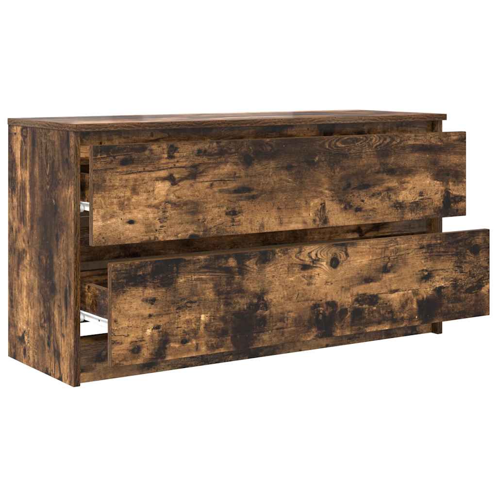 vidaXL Comodă TV, stejar fumuriu, 100x35x54 cm, lemn compozit vidaXL Comodă TV, stejar fumuriu, 100x35x54 cm, lemn compozit