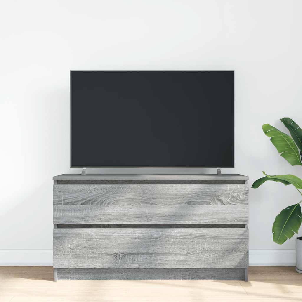 vidaXL Comodă TV, gri sonoma, 100x35x54 cm, lemn compozit vidaXL Comodă TV, gri sonoma, 100x35x54 cm, lemn compozit