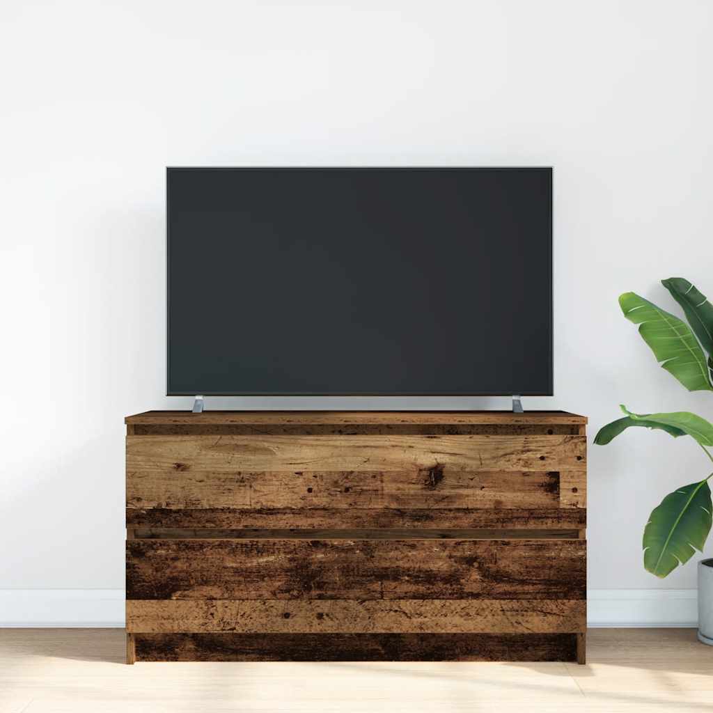 vidaXL Comodă TV, lemn vechi, 100x35x54 cm, lemn prelucrat vidaXL Comodă TV, lemn vechi, 100x35x54 cm, lemn prelucrat