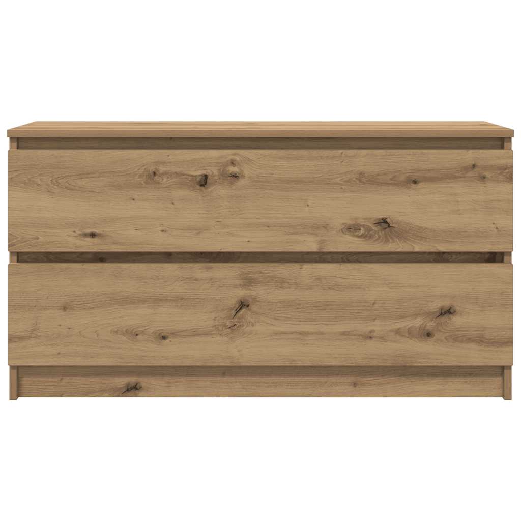 vidaXL Comodă TV, stejar artizanal, 100x35x54 cm, lemn prelucrat vidaXL Comodă TV, stejar artizanal, 100x35x54 cm, lemn prelucrat