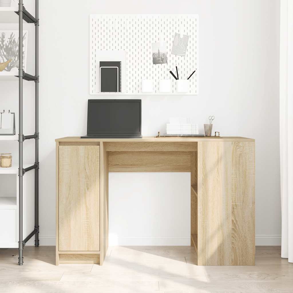 vidaXL Birou Stejar Sonoma 120x42x76 cm Lemn prelucrat vidaXL Birou Stejar Sonoma 120x42x76 cm Lemn prelucrat