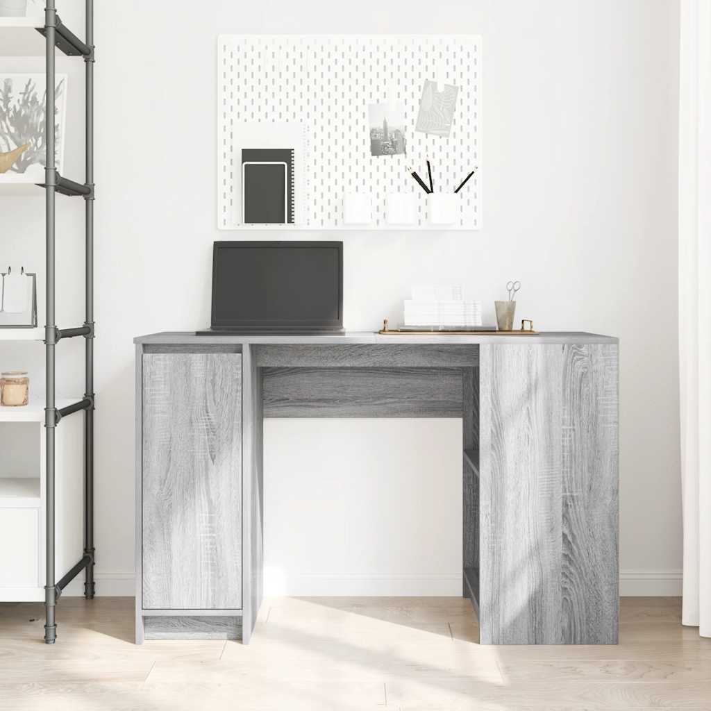 vidaXL Birou Gri Sonoma 120x42x76 cm lemn prelucrat